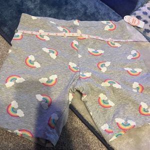 Wonder Nation Heather Gray Rainbow Cloud Shorts